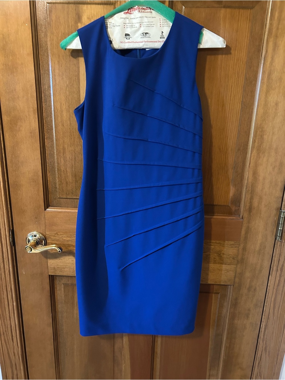 Calvin Klein Royal Blue Sheath Dress 4P